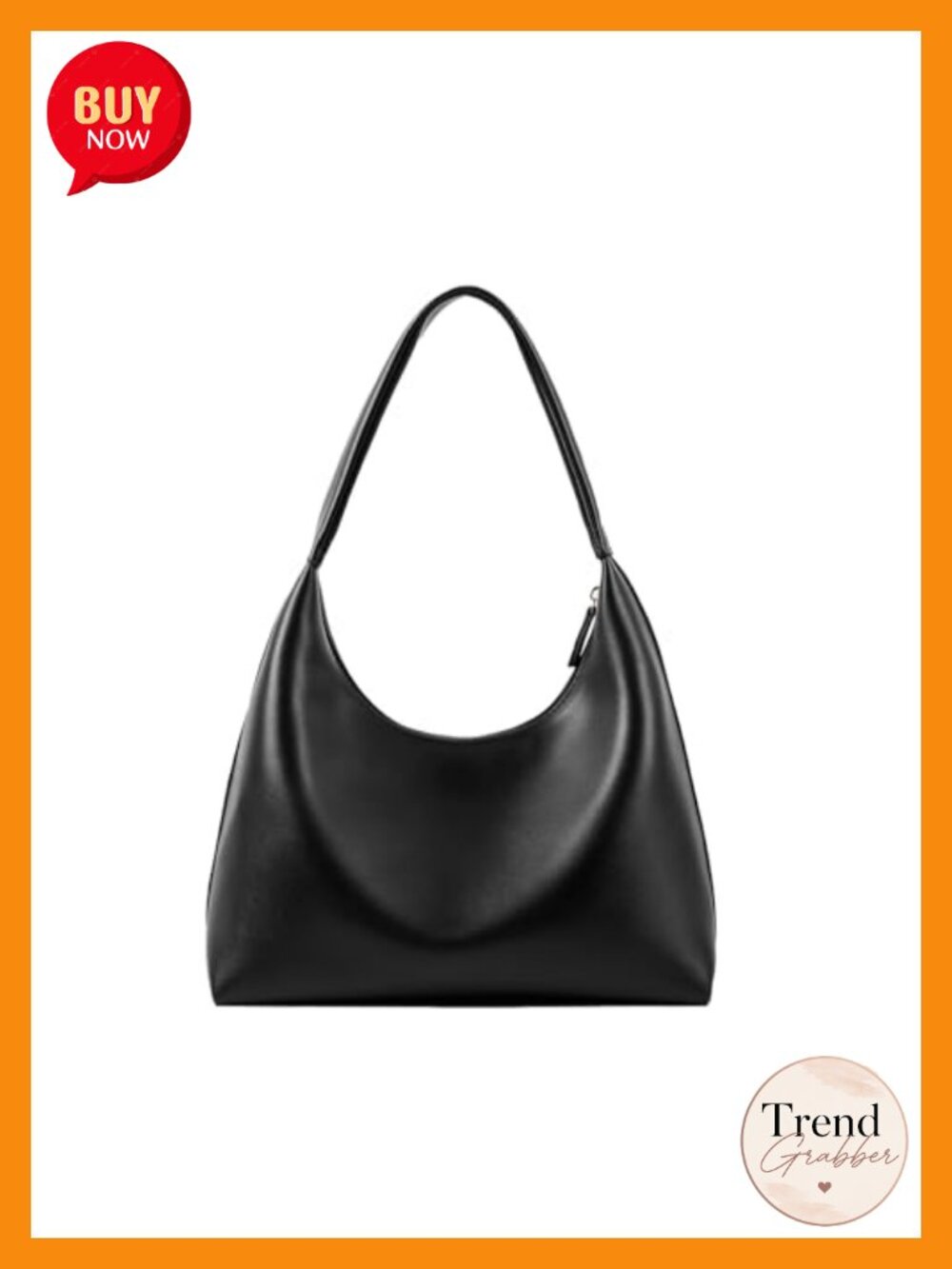 Small Hobo Bag PU Leather Crescent Shoulder Purse Y2K Boho